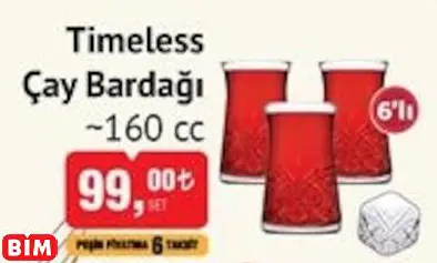 PAŞABAHÇE TİMELESS  ÇAY BARDAĞI ~160 CC